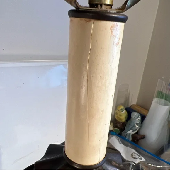 Vintage Nautical Lantern Electric Lamp Green Glass Lantern Base 3-Way Lamp - Picture 14 of 16